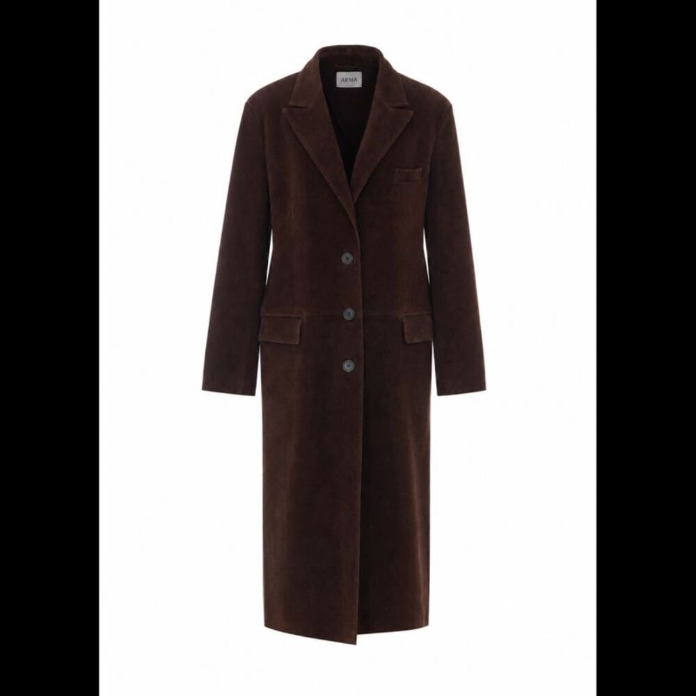 Arma Women Alissa Gritty Suede Coat